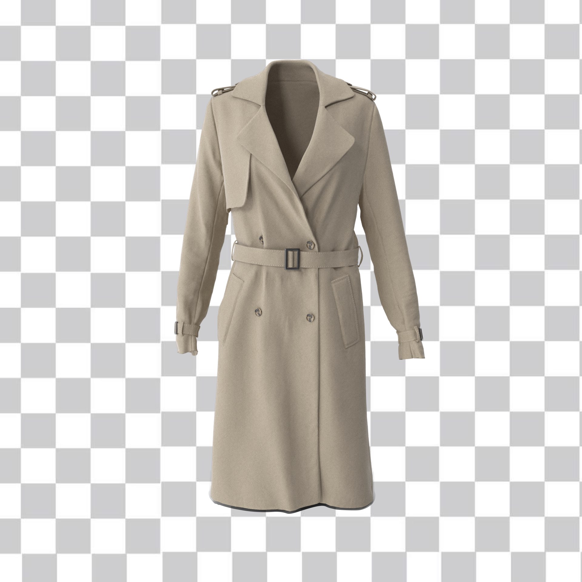 hollow man effect coat ghost mannequin