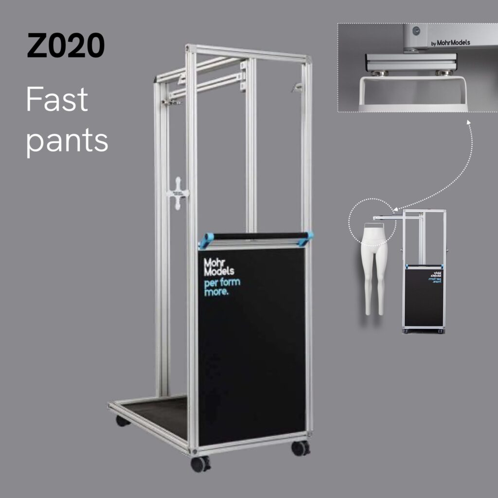 Z020 fast pants modular ghost mannequin for product photography
